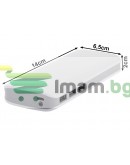 Външна батерия 10000mah с 3 USB, LED фенерче